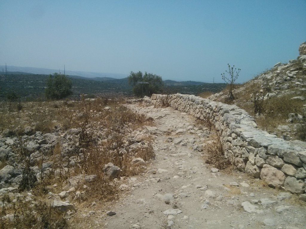 Climbing up to the ruins