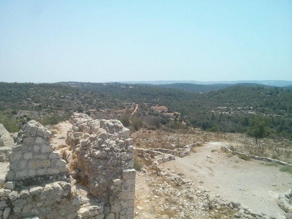 Looking east to the moshav of Bar Giora;  Looking ot the west to city of Beit Shemesh; Looking South-West  to the new neighborhood of Ramat Beit Shemesh (were I a project I hope will leave soon)