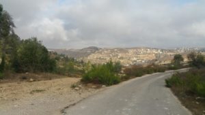 Tel Kfira from East in the end of Katana village