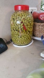 And some of the pickles jars Ima made - olive