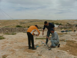 Securing the cables