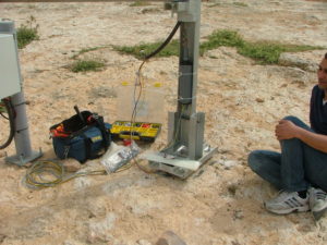 Connecting the cables of the turbine