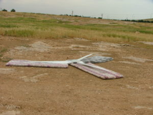 The wings waiting to be installed