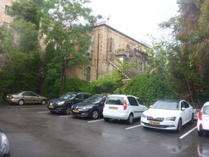 The hotel parking lot - an inner court I never been visited to :-) - Jerusalem