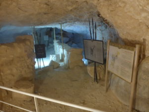 Sign about the underground system - Herodium