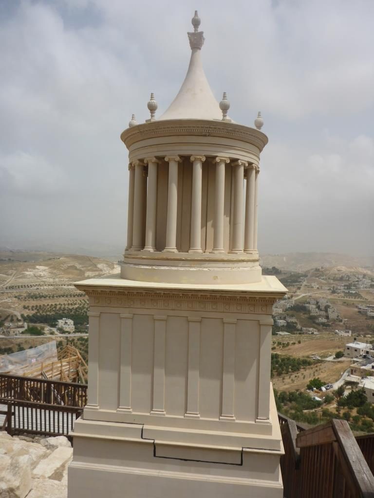 A model of tomb of Herod the Great