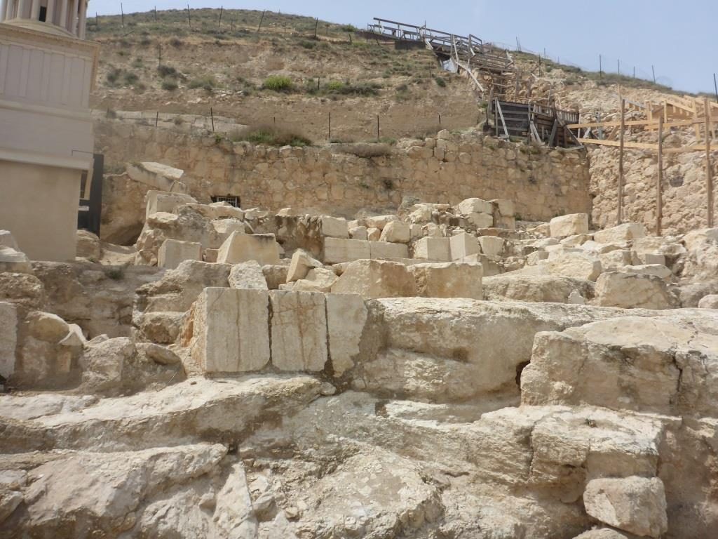 The remains of the tomb