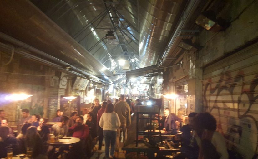 Mahne Yehuda market by night