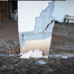 Damage to column in a building in Tiberias from hamal website - earthquake