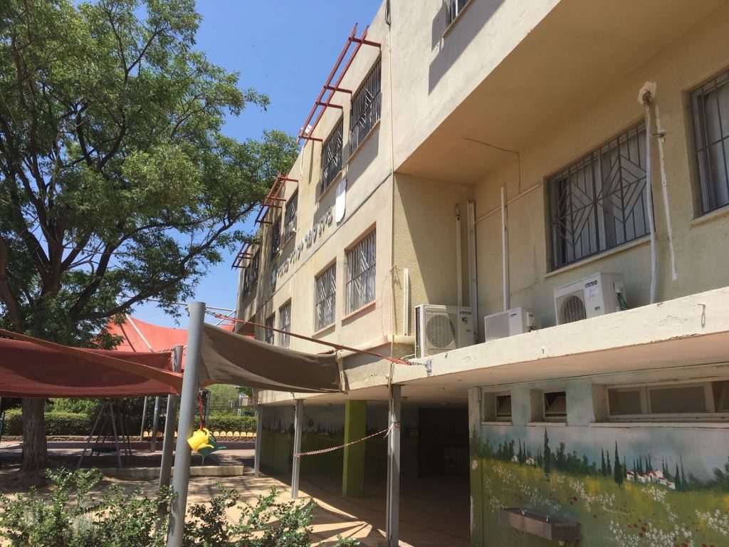 Damage in elementary school of Kadoorie school near Mount Tavor