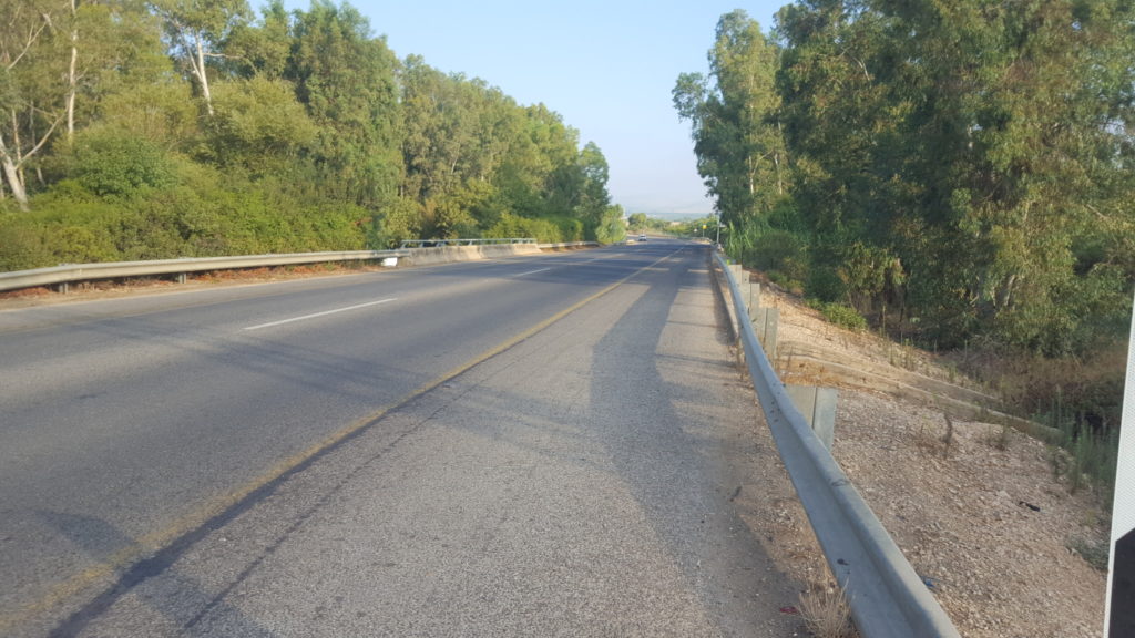 The bridge over the Hermon stream