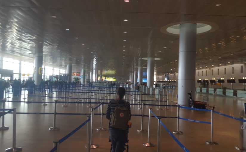 Empty Ben Gurion airport