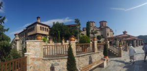 The monastry courtyard