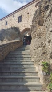 The entrance door to the monastery