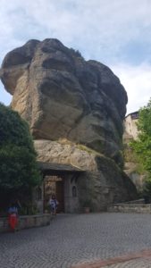 The entrance gate to Varlaam monastery