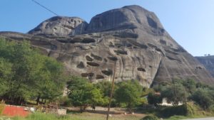 The cliffs and the caves from the road up