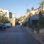 The Ha-Zorfim street (The goldsmiths' road) was the inner road along the city wall. The buildings to the east are built upon Jaffa walls