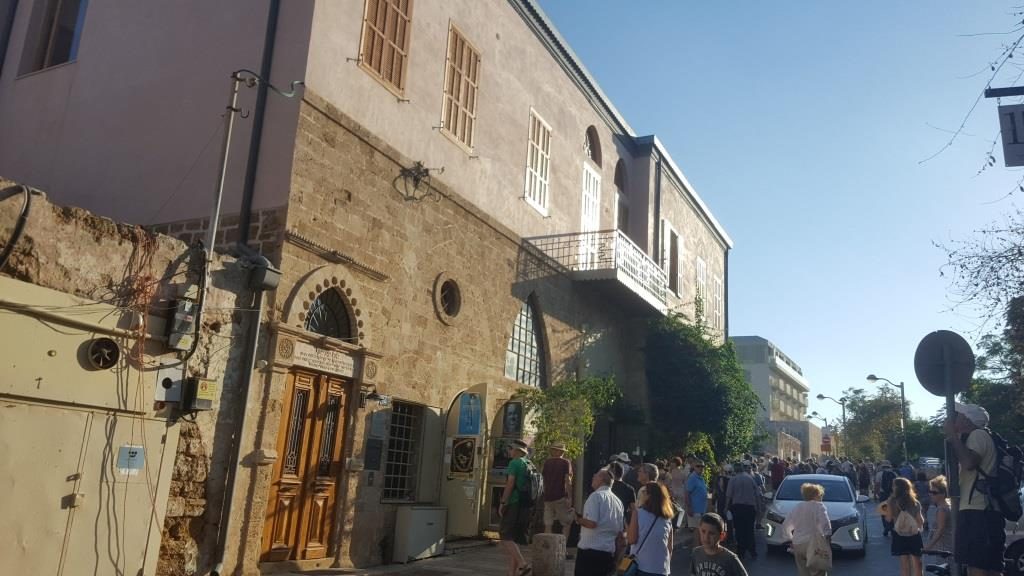 The Ha-Zorfim street (The goldsmiths' road) was the inner road along the city wall. The buildings to the east are built upon Jaffa walls