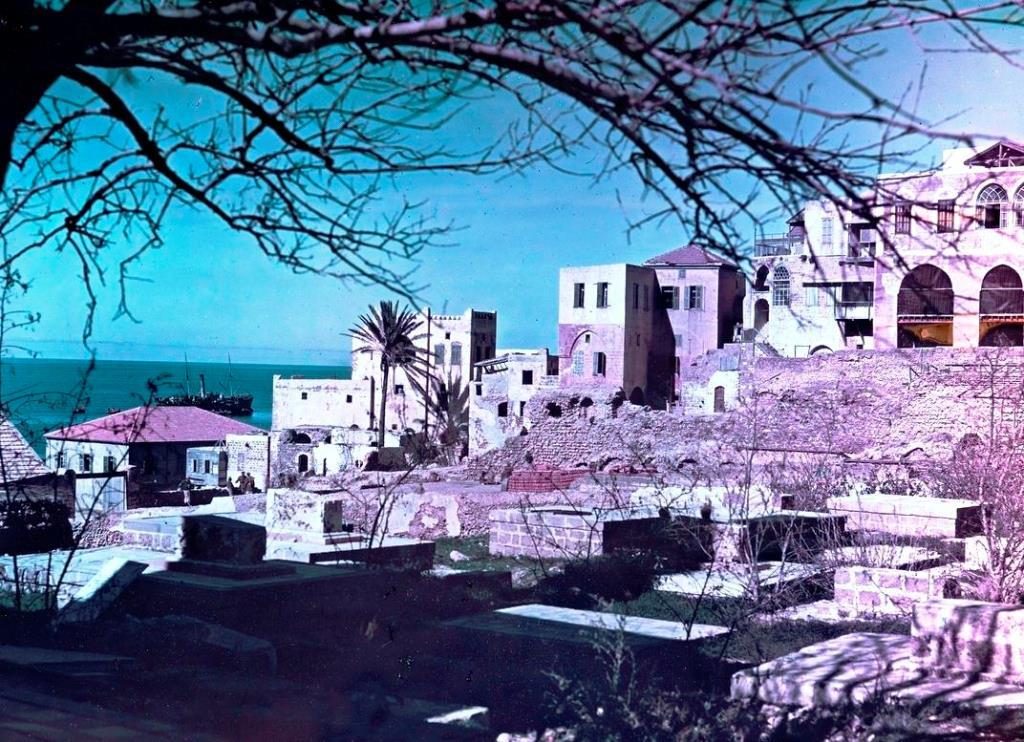 The biggest part of remained of Jaffa walls, the outer big limestones were reused in the other builldings (Photo: Hurley)