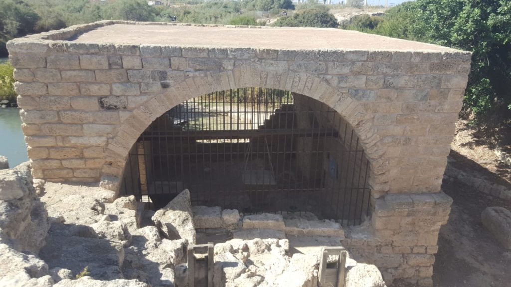 A renovated flour mill from ottoman time in the edge of the bridge