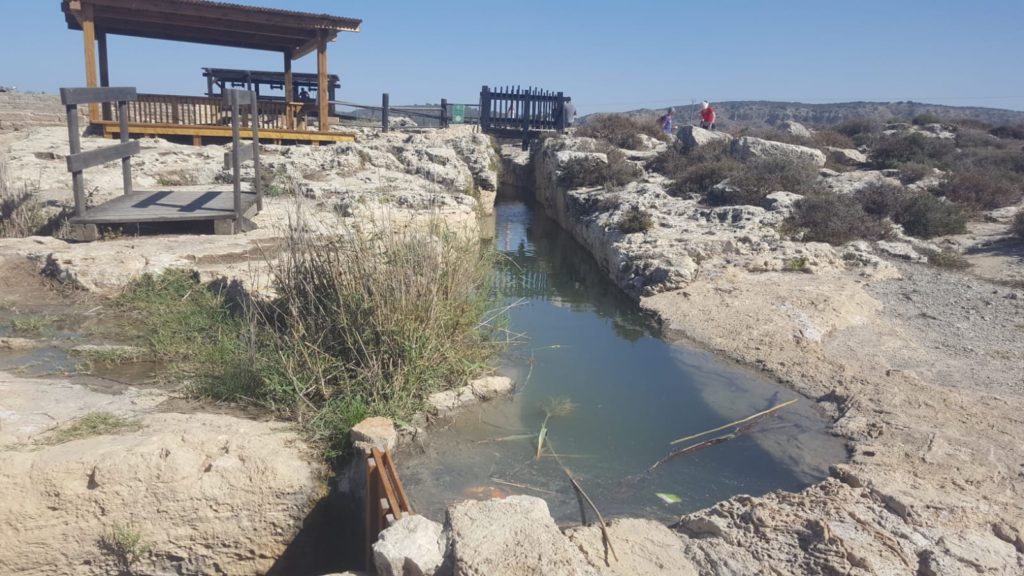 Another look over the regulator water device in Nahal Taninim dam