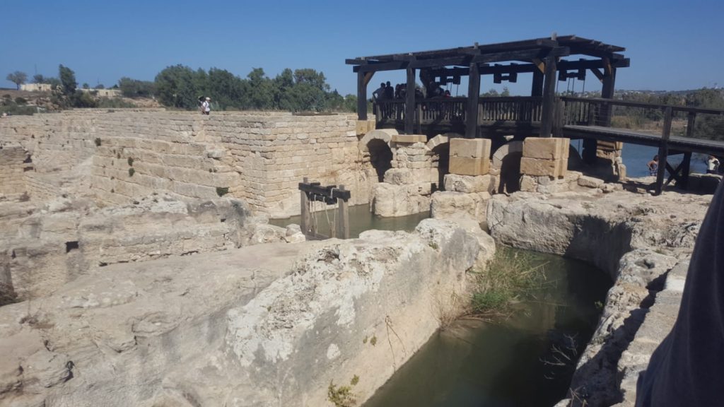 Another look over the regulator water device in Nahal Taninim dam