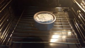 Melted Brie cheese - in the over