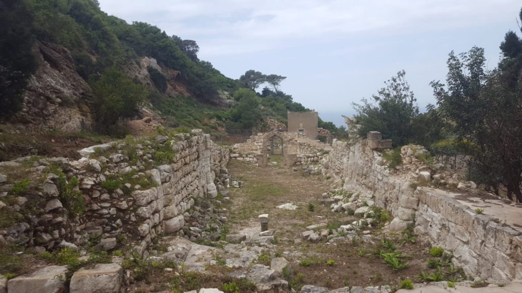 the ruins of the holy site of the Carmelite order - Wadi Siah