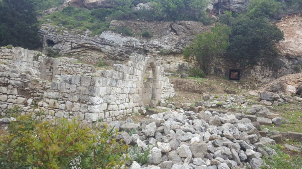 the ruins of the holy site of the Carmelite order - Wadi Siah