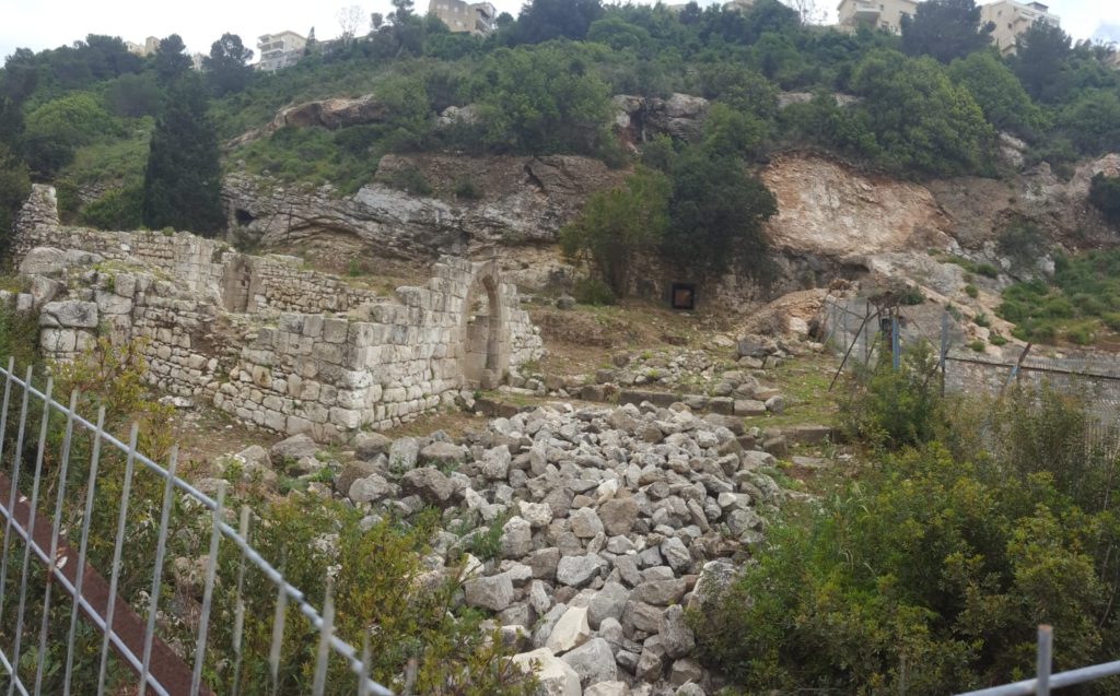 the ruins of the holy site of the Carmelite order - Wadi Siah