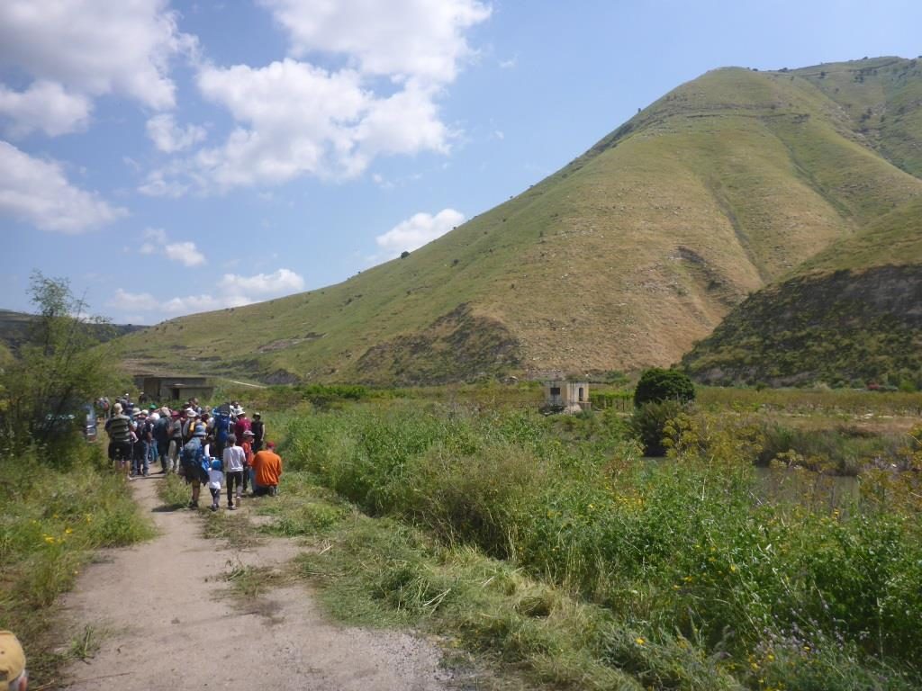 the road along the Yarmouk river