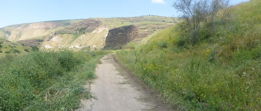 Israeli side slopes - the Yarmouk river