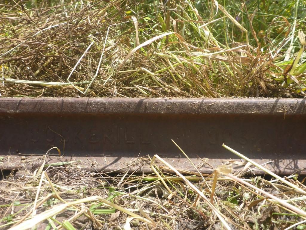 The manufactur and date on the railway tracks- The Hejaz railway tunnel