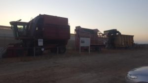 Kibbutz Einat Cotton heritage site - the 3 machines