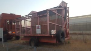 The rotate machine (middle wagon) - Kibbutz Einat Cotton heritage site