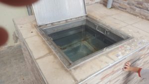 The Mikveh pool for the immersion