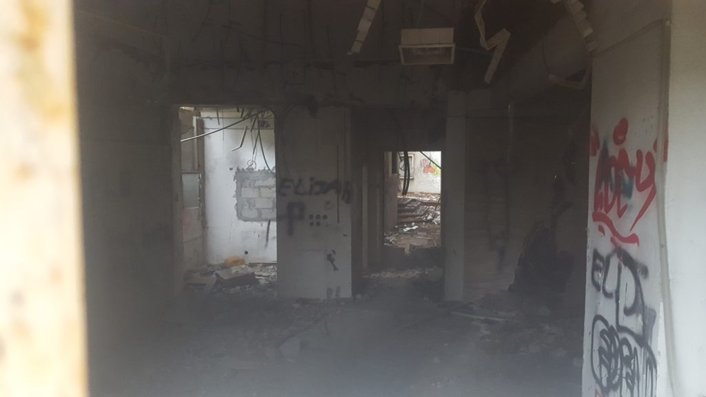 Looking inside - Ramat HaMaphe Hospital building which is abandoned since (2007) - Coronavirus apocalypse