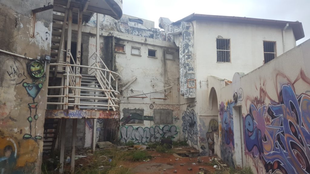 A look from the back - Ramat HaMaphe Hospital building which is abandoned since (2007) - Coronavirus apocalypse