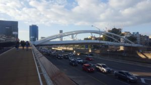 Going on the bridge from its east side - Yehudit bridge