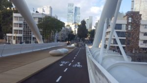 Going from the bridge to the west, were you have a nice boulevard until you hit a main road. Yehudit bridge