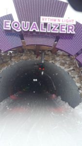 The tunnel on the tunnel piste on La Plange