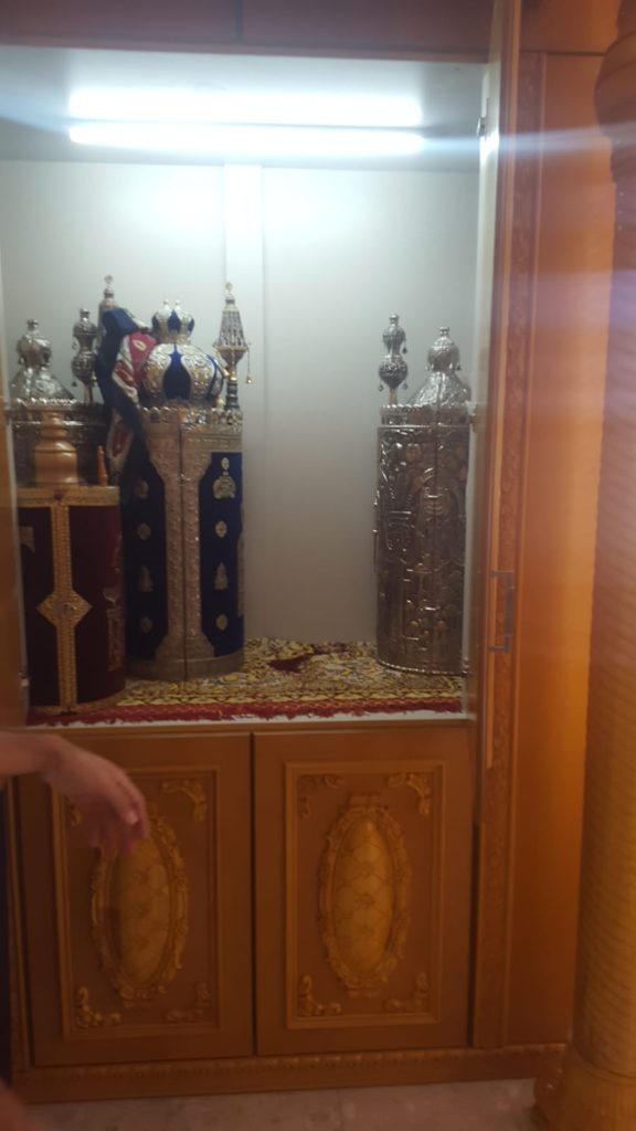 Inside the Torah ark