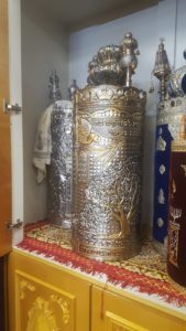 The new Sefer Torah in the ark - Inauguration of a Sefer Torah