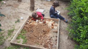 Playing in the sandbox - Homeschooling