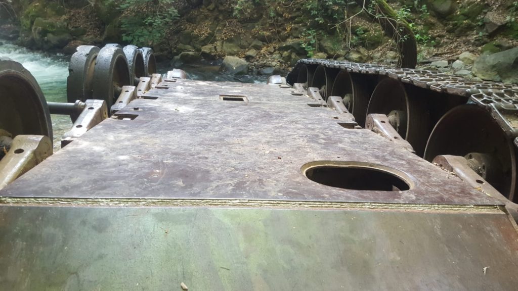 This tank is part of force attacked Kibbutz Dan West of here on the second day of Six Day War (06.06.1967) - lower Banias stream