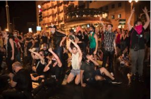 The protest in Balfour street in Jerusalem (Source: Yonatan Sindel, Flash90) - Helicopter money