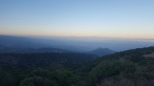 Hula valley, the peak is Nimrod Fortress - Man Pool