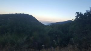 Hula valley covered with Inversion clouds - Man Pool