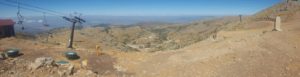 Panorama view for the cable car top