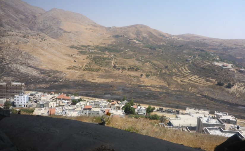  The view from Majdel Shams over the border - Israeli Syrian border